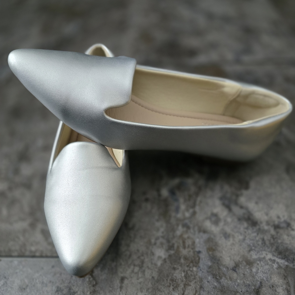 Chic Silver Women's Loafers